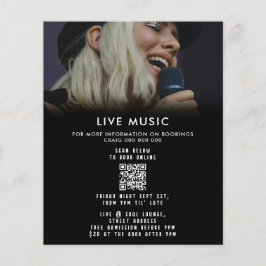 Singer Musician Music Photo Promotional Event Flygblad