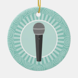 Singer Roligt Turcos Swirl Singer Julgransprydnad Keramik