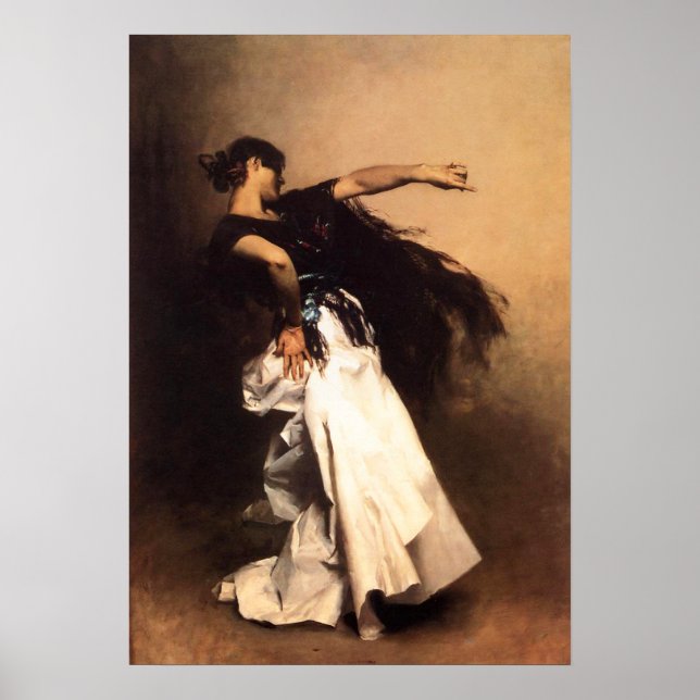 Singer Sargent Spain Dancer Poster (Framsidan)