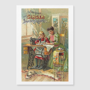 Singer Sewing Maskin ’The First Lesson’ Victorian