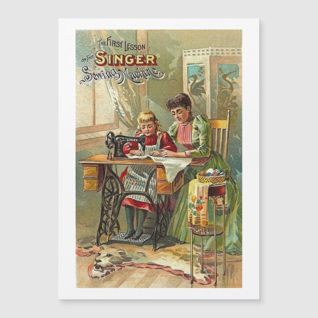 Singer Sewing Maskin ’The First Lesson’ Victorian (Framsida)