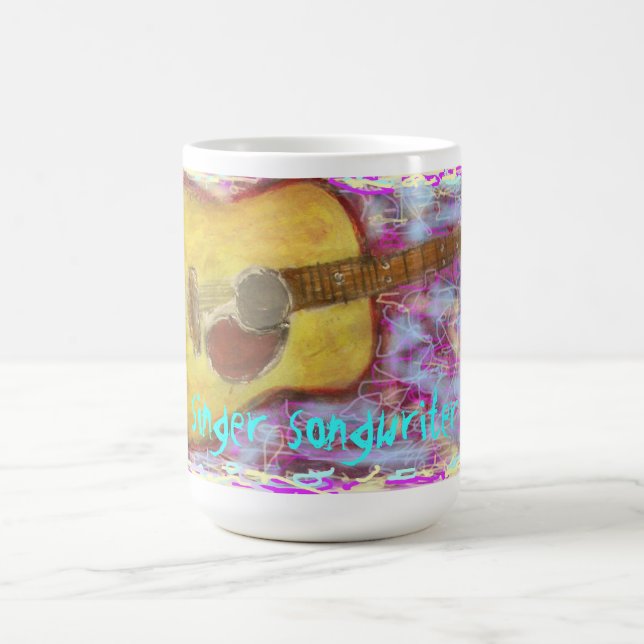 Singer Songwriter Guitar Kaffemugg (Center)