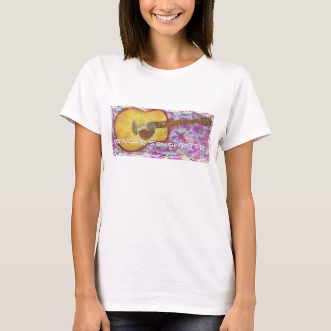 Singer Songwriter Guitar Tee (Framsida)