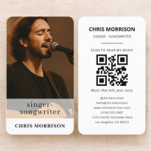 Singer Songwriter QR-kod Foto