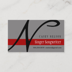 Singer Songwriter Visitkort