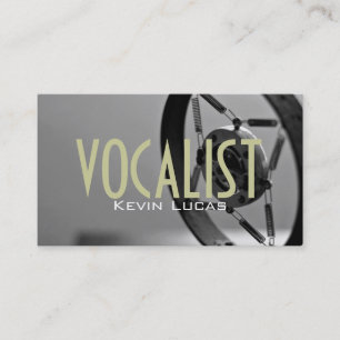 Singer, Vocalist, Solo, Performance Entertainment Visitkort