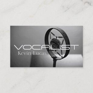 Singer, Vocalist, Solo, Performance Entertainment Visitkort
