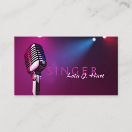 Singer, Vocalist, Solo, Performance Entertainment Visitkort