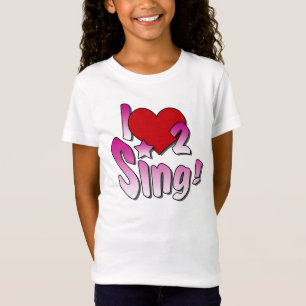 Singers, jag Kärlek 2 Sjunga T Shirt