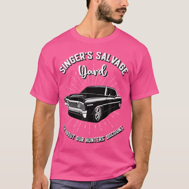 Singers Salvage Yard Hunters Discount Funny Spn T Shirt (Framsida)