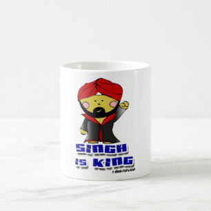 Singh är kungen! kaffemugg