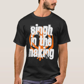 Singh i danandet, skräddarsy svart - t-shirt