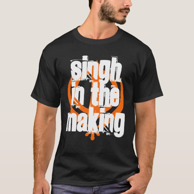 Singh i danandet, skräddarsy svart - tröja (Framsida)