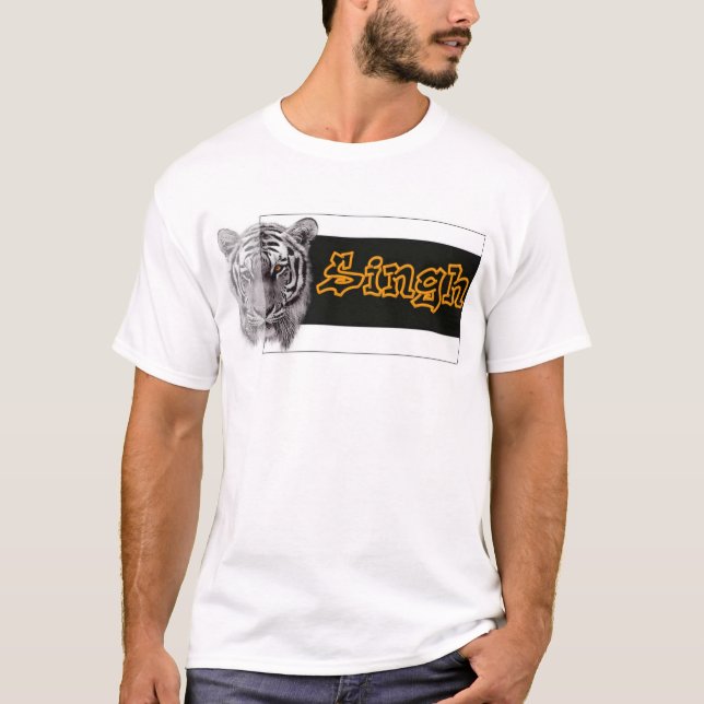 Singh Sher T Shirt (Framsida)
