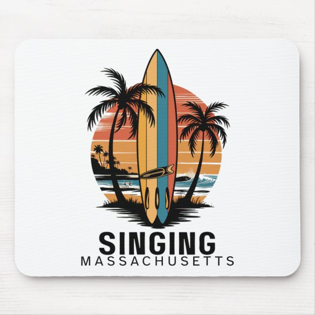 Singing Beach Massachusetts Surfing Surfer  Musmatta (Framsidan)