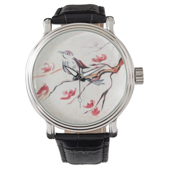 Singing Bird Background Armbandsur (Framsida)