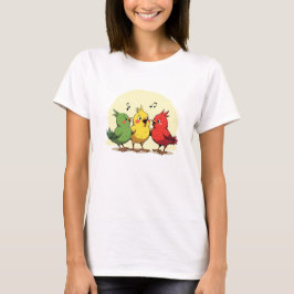 Singing Birds – Joyful Art with Reggae Vibes T Shirt