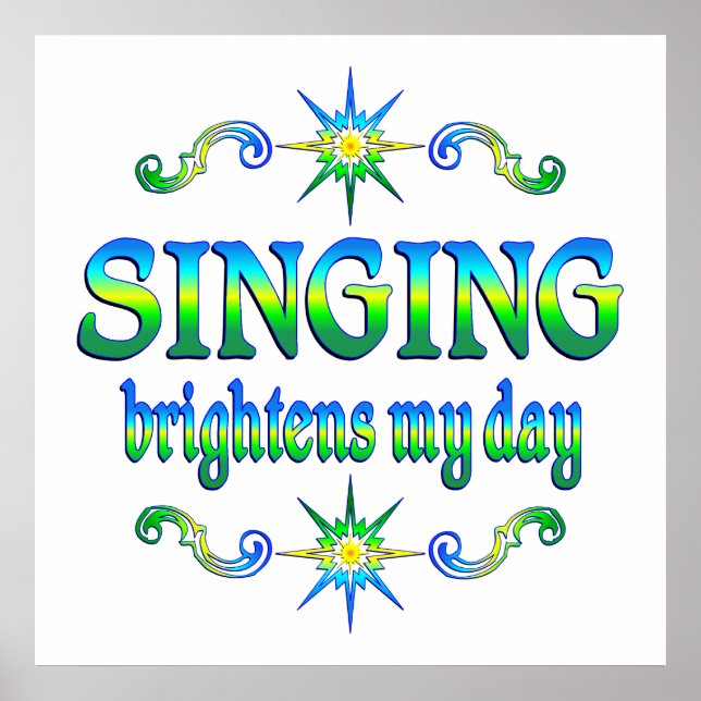 Singing Brightens Poster (Framsidan)