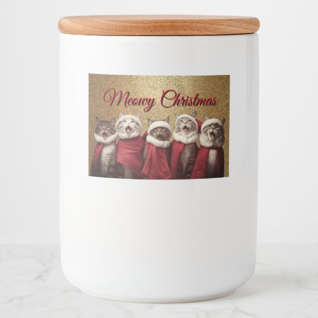 Singing Cats Mat Etiketter (Framsida)