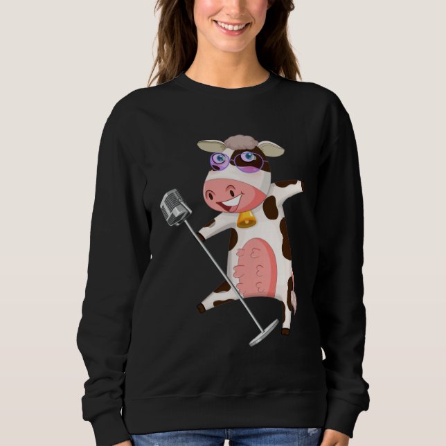 singing cow outfit t shirt (Framsida)