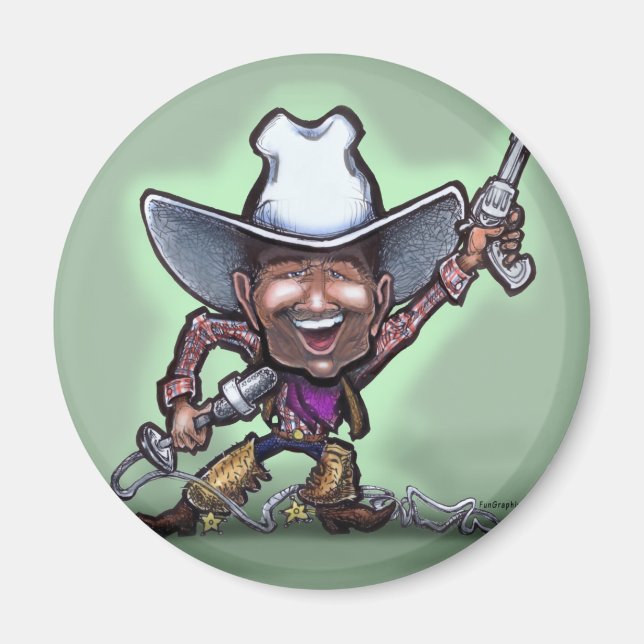 Singing Cowboy Magnet (Framsidan)