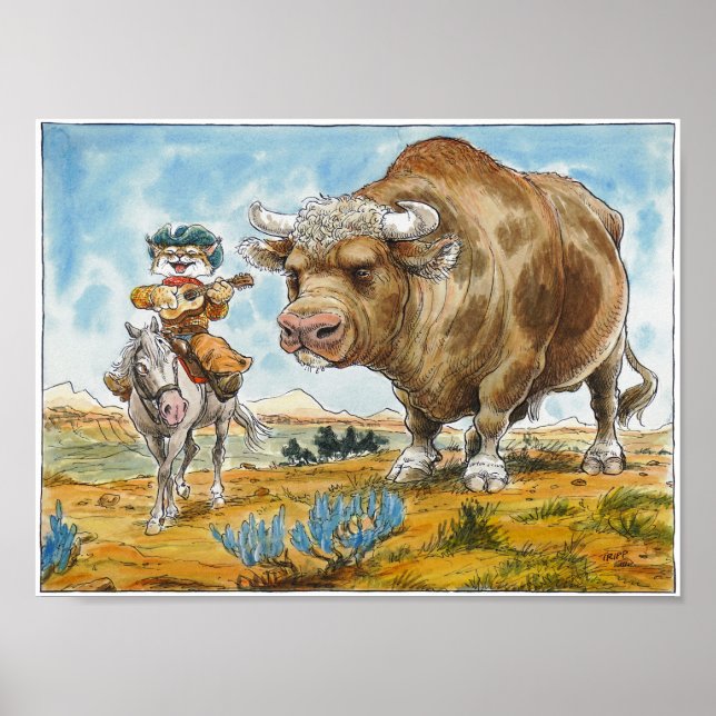 Singing Cowboy Poster (Framsidan)