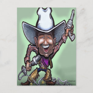 Singing Cowboy Vykort