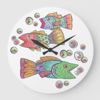 Singing Fish Stor Klocka