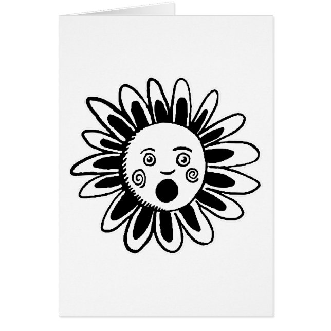 Singing Flower Hälsningskort (Framsidan)