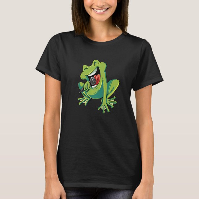 Singing Frog Toad T Shirt (Framsida)