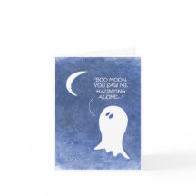 Singing Ghost Halloween Card