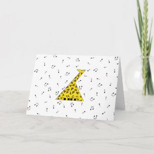 Singing Giraffe Card Kort