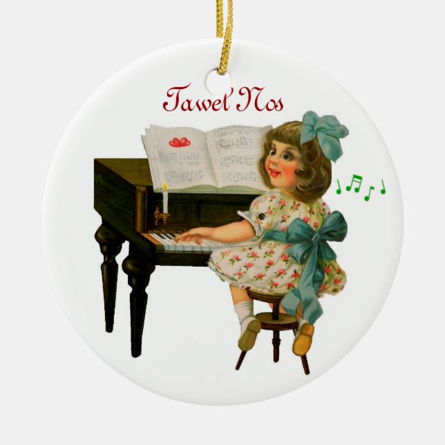 Singing Girl jul Ornament (Framsidan)