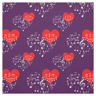 Singing Heart Mönster. Vita anteckningar om Violet Tyg