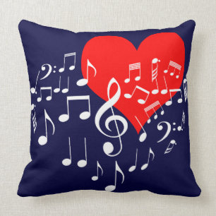 Singing Heart one-of-a-natura Kudde