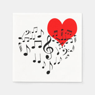 Singing Heart one-of-a-sort Pappersservett