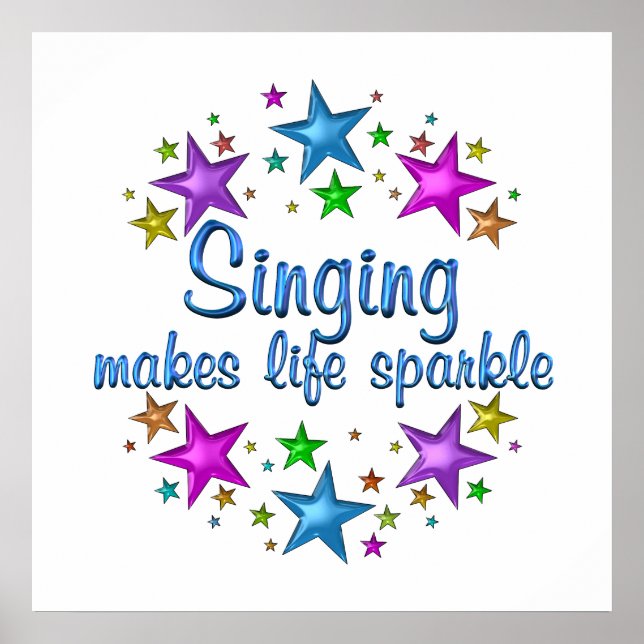 Singing Makes Life Gnistra Poster (Framsidan)