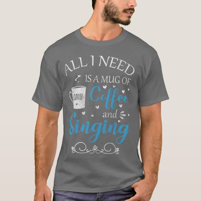 Singing Melody Band retro T Shirt (Framsida)