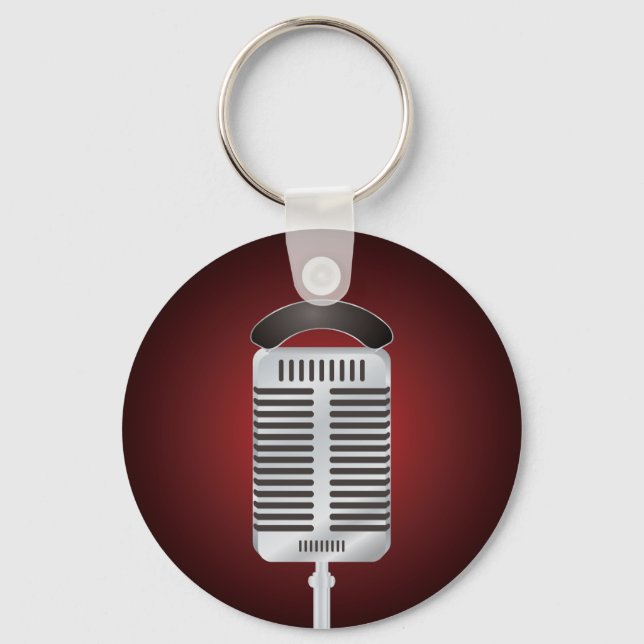 Singing Microphone Keychain Nyckelring (Framsida)