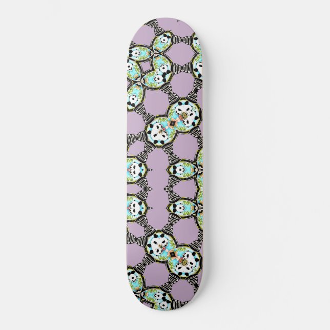 Singing Pandas kaleidoscope Mini Skateboard Bräda 18,5 Cm (Framsida)