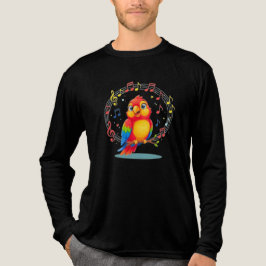 **Singing Parrot – Cute Parrot Singing Illustratio T Shirt