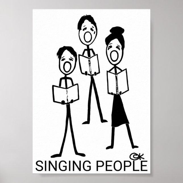 Singing People Poster (Framsidan)