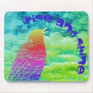 Singing Rainbow Bird med din text Musmatta