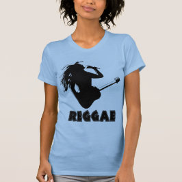Singing Reggae Music Rasta Rastaman Guitar Spela Tee Shirt