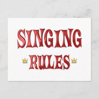 Singing Regler Vykort