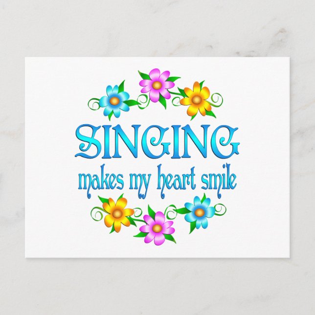 Singing Smiles Vykort (Framsida)