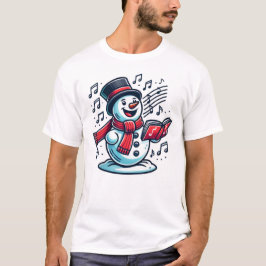 Singing Snowman T Shirt