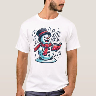 Singing Snowman T Shirt