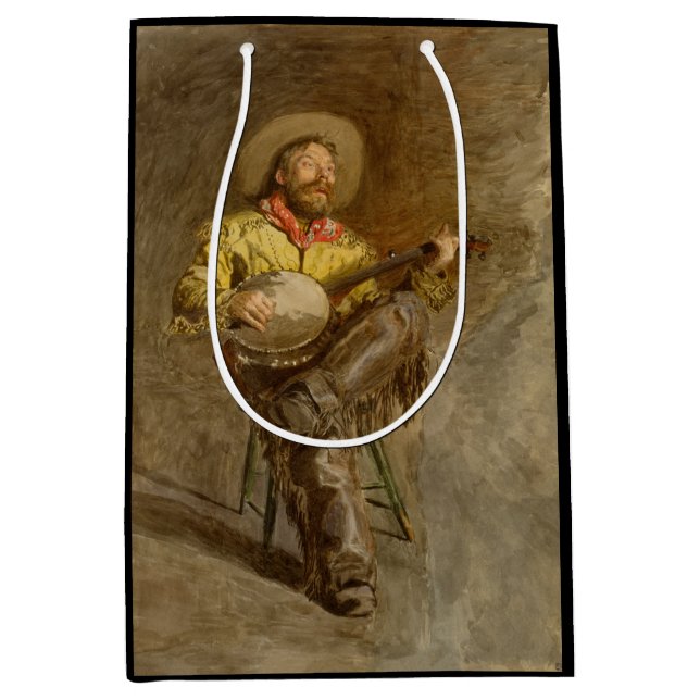 Singing Spain Cowboy w Banjo Spela Trail Sång (Framsidan)