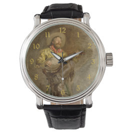 Singing Spain Cowboy w Banjo Spela Trail Sång Armbandsur